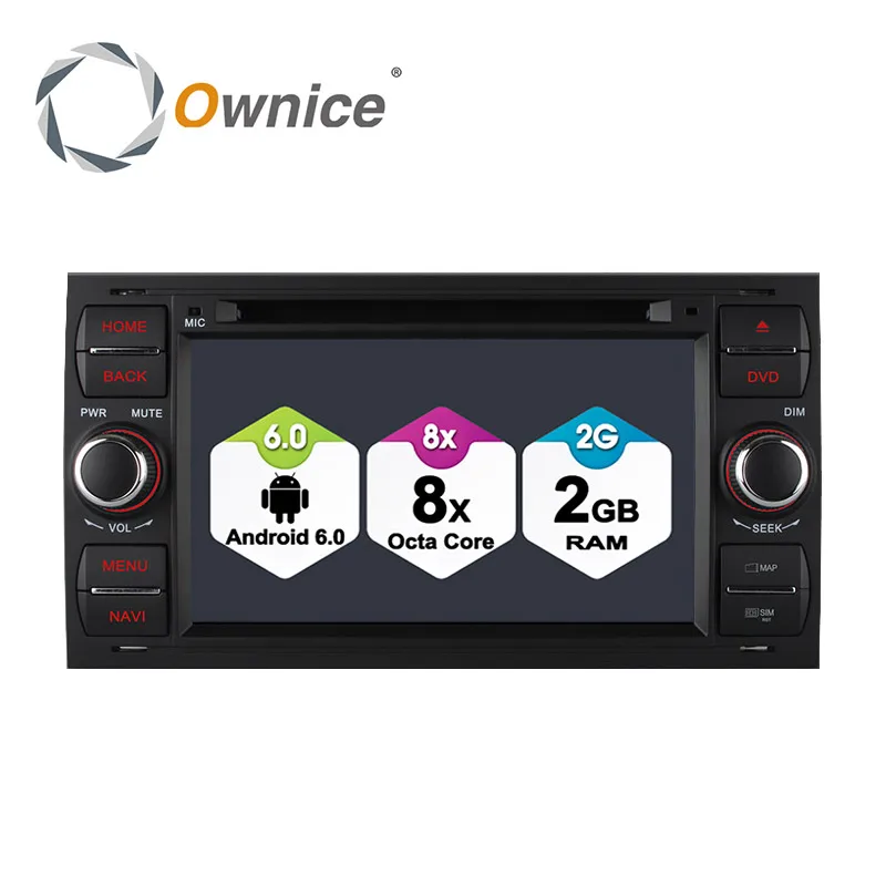 Автомобильный DVD плеер Ownice C500 Android 6 0 8 ядер 2 Din Гб ОЗУ для Focus Galaxy Fiesta S Max C Fusion Transit Kuga