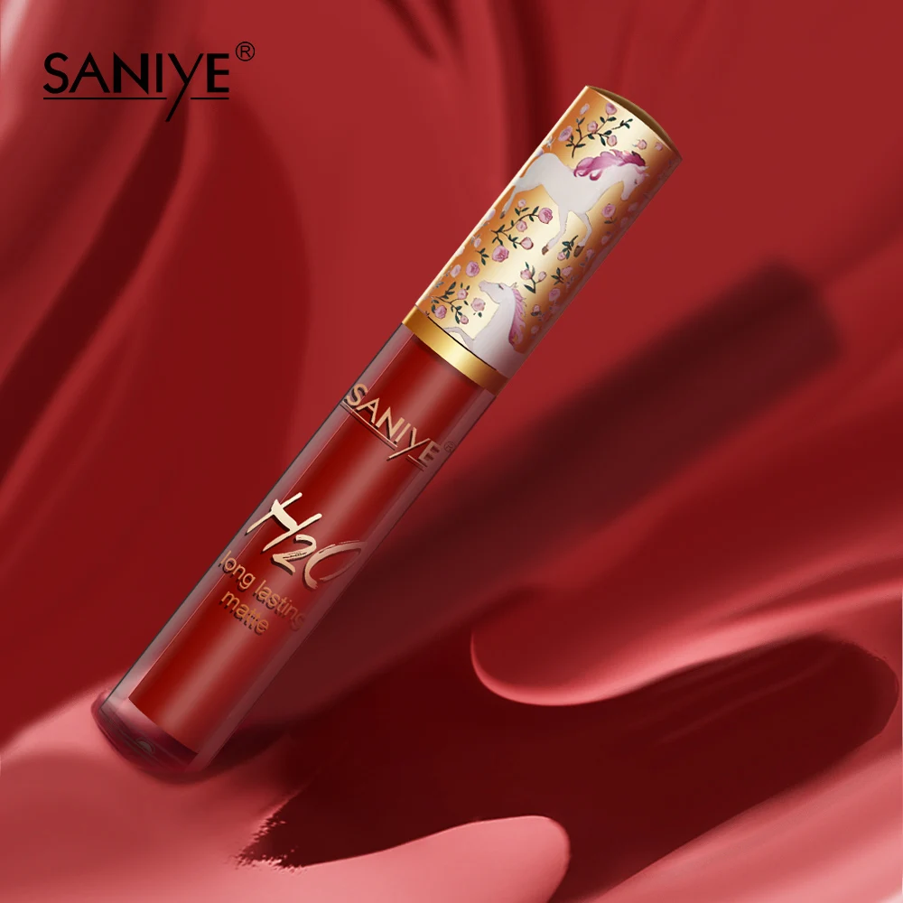 SANIYE Liquid Lipstick Sexy Makeup Matte Waterproof Long Lasting Lip Gloss Lippenstift L1128 |