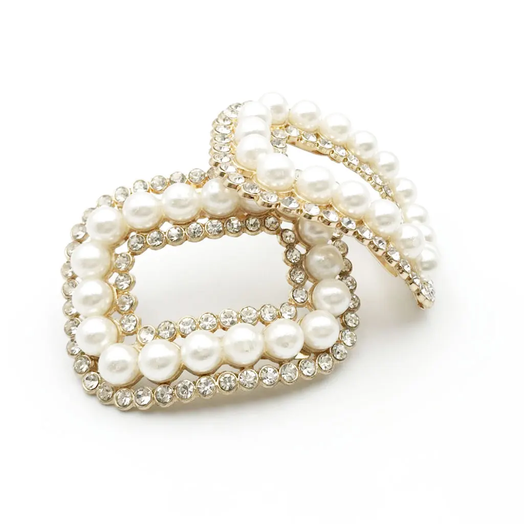 

2 шт., женские зажимы для обуви, с искусственным жемчугом