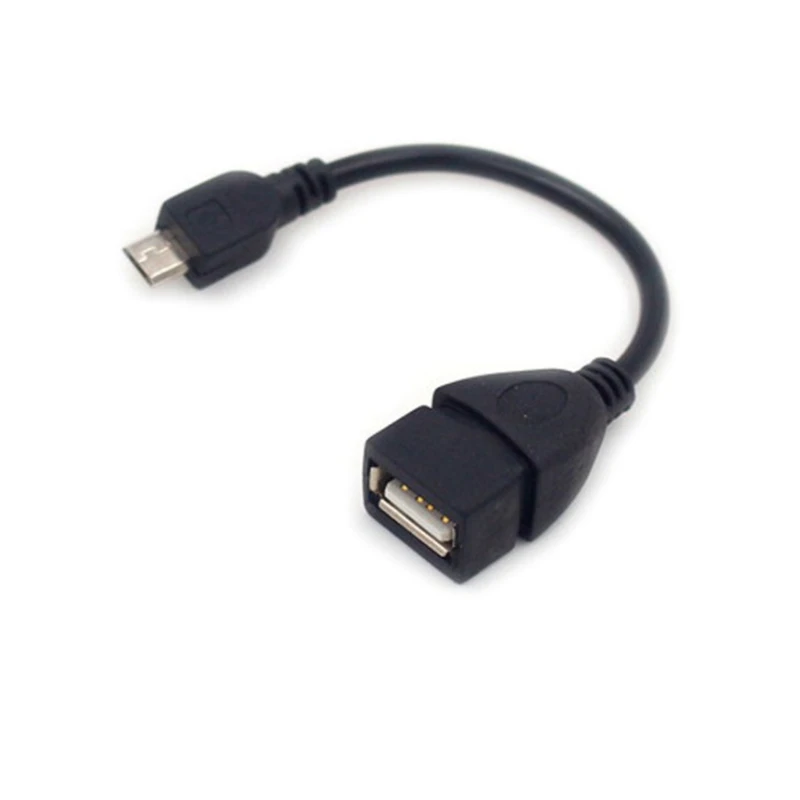 

1 шт. черный otg-адаптеры микро USB кабель Мужской хост к муфтовый стыковочный USB OTG Кабель-адаптер Шнур Tab адаптеры для Android