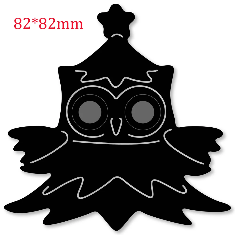 Сова рамка Швейные металлические режущие штампы трафарет для изготовления карт