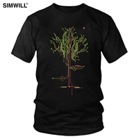 men electrical circuit tree of tomorrow t shirt brand electronic art t shirt short sleeve cotton casual tee novelty apparel gift
