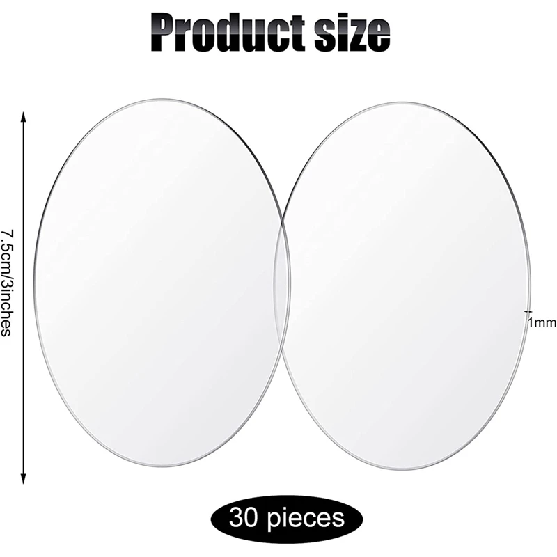 30 прозрачных акриловых колец для художественных проектов и сделай сам защита