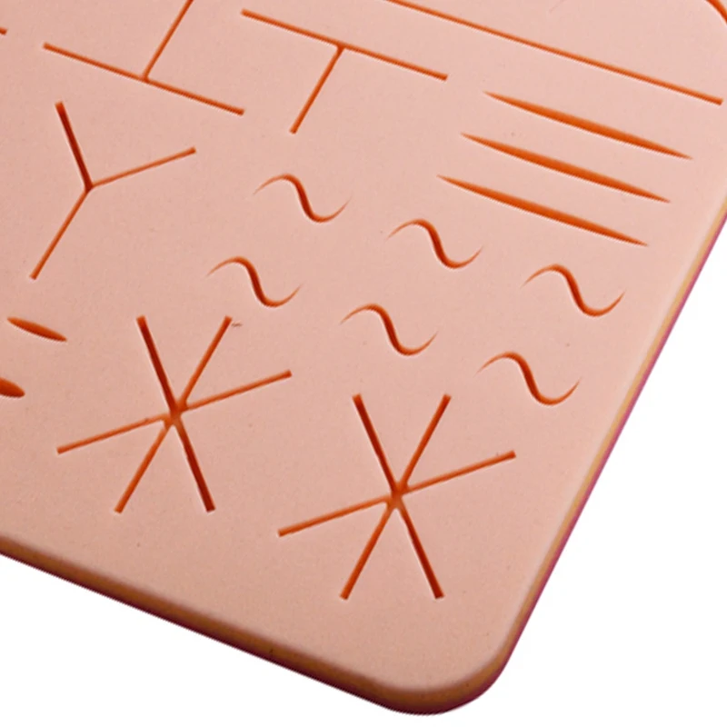 

Practice Suture Pad Silicone Skins Pad Suture Incision Training Kit Traumatic Simulation Training Tools Accessories