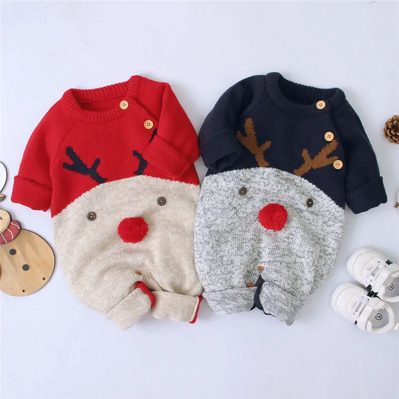 0-18M Christmas Baby Clothes Newborn Infant Boy Girl Deer Romper Knitted Warm Jumpsuit Xmas Baby Costumes Clothes
0-18M Christmas Baby Clothes Newborn Infant Boy Girl Deer Romper Knitted Warm Jumpsuit Xmas Baby Costumes Clothes