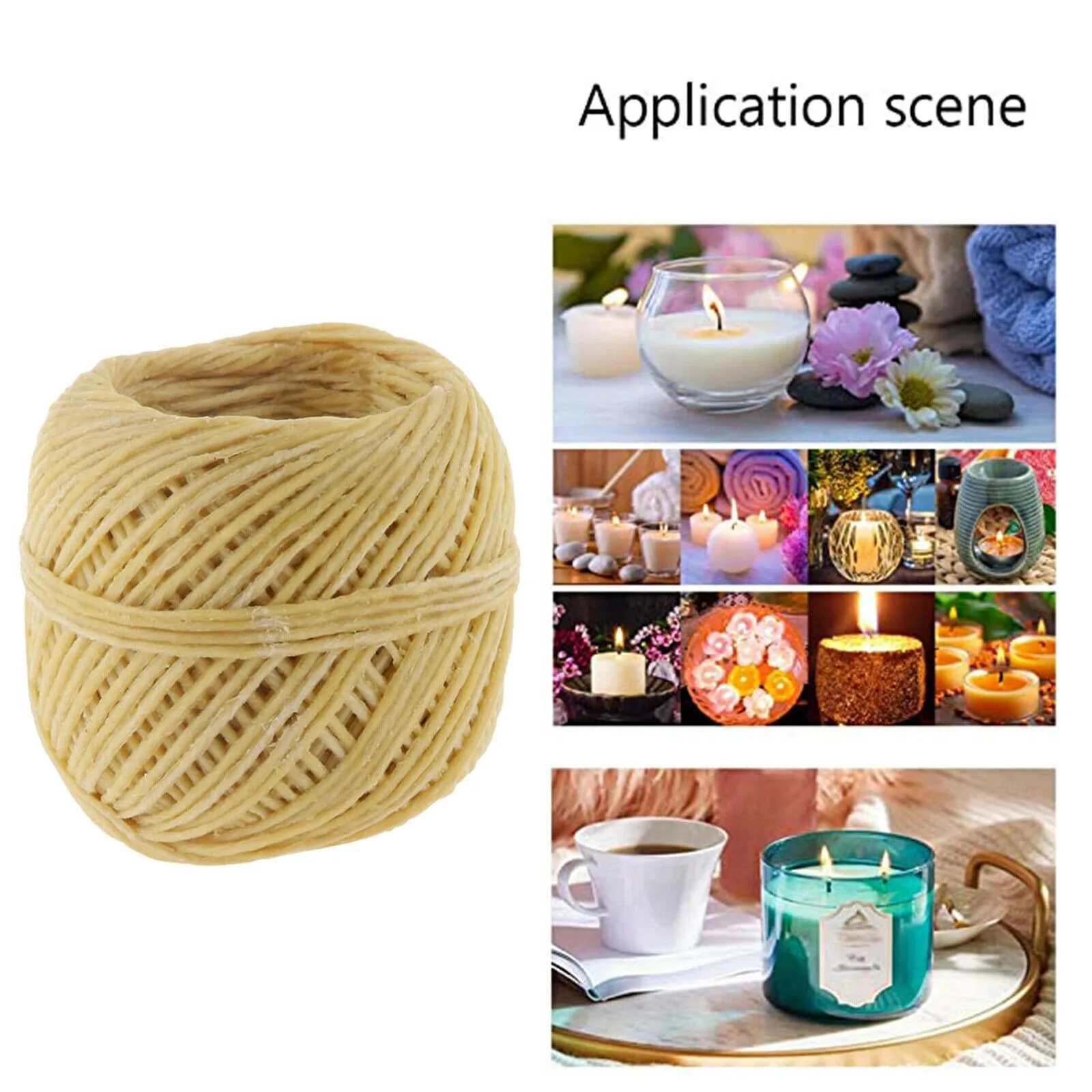 100% органические наконечники фитили 33 фута натуральный пчелиный воск с хорошо