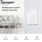 Пульт дистанционного управления SONOFF RM433, 433 МГц, 8 кнопок, работает с выключателями для умного дома Sonoff