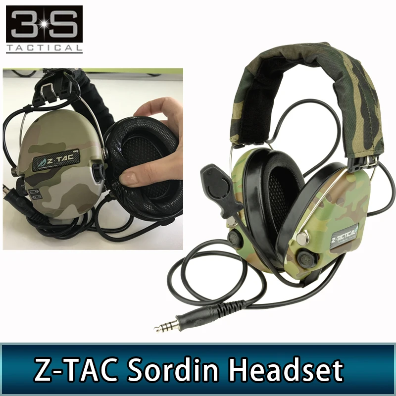 Z TAC Тактический гарнитура Sordin авиации съемки наушники для охоты с затычкой от Шум
