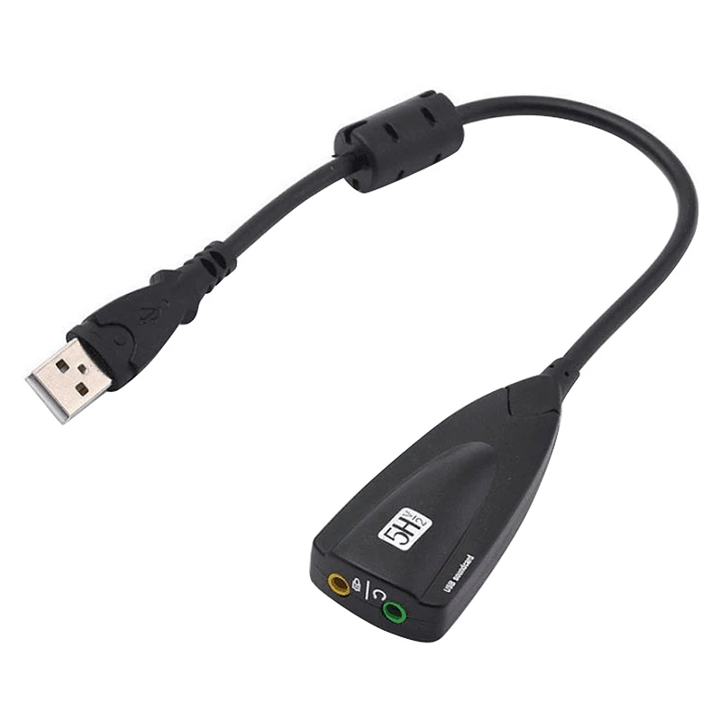 7 1 канальный USB звуковая карта Внешний 3D o адаптер 3 5 мм сплиттер для ПК