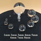 Круглый шариковый объектив диаметром 1 мм  40 мм (BK7) K9, оптическое стекло твердое стекло для оптического волокна, коммуникационные датчики эндоскопа