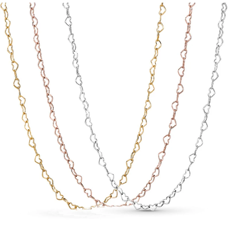 3 цвета ожерелья на основе сердечек для женщин изящные ожерелья-чокер из