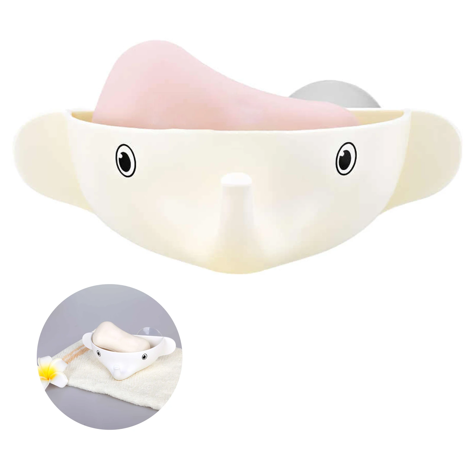 

Нескользящая Коробка для мыла в форме слона, держатель для мыла в ванной комнате, тарелка для хранения мыла, поднос, чехол, аксессуары для ку...