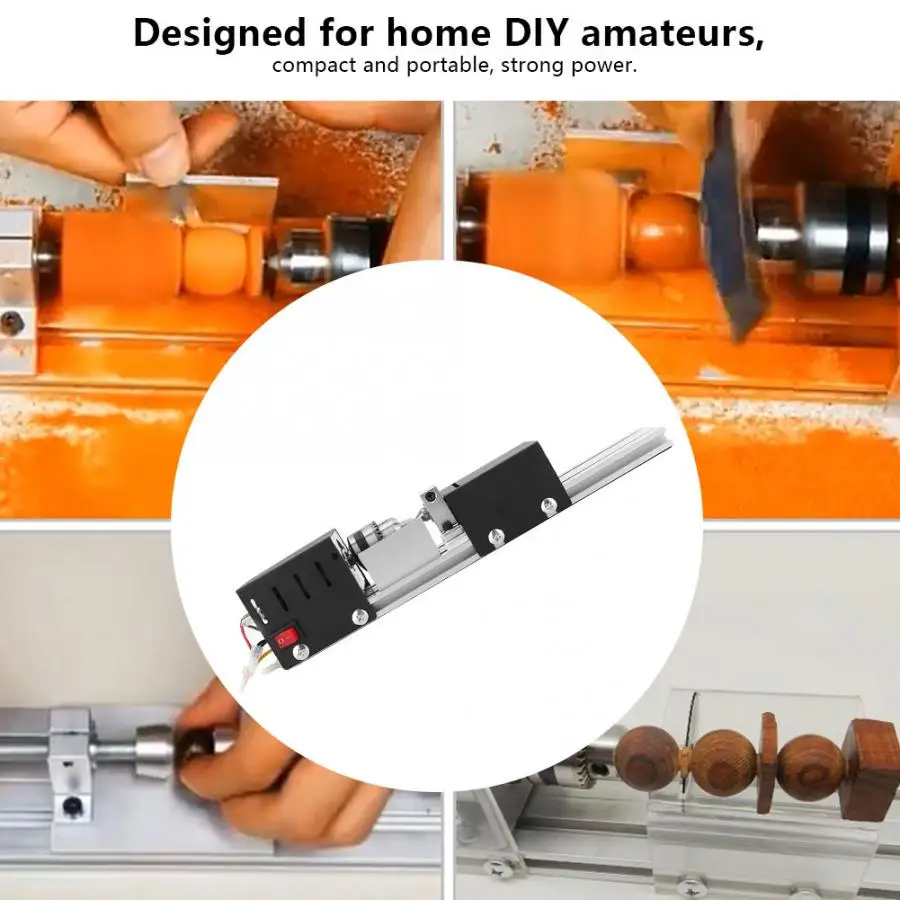 

Mini Lathe CNC Beads Machine DIY Woodworking Lathe Grinding Polishing Drill Tool High Quality
