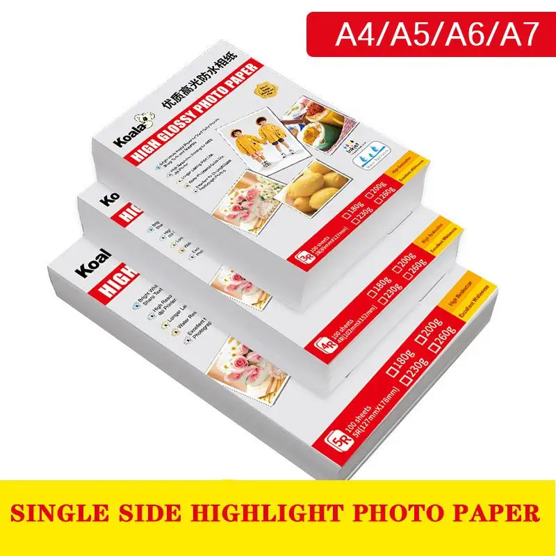 Высококачественная фотобумага koala A4 прямая продажа фотостудия бумага для