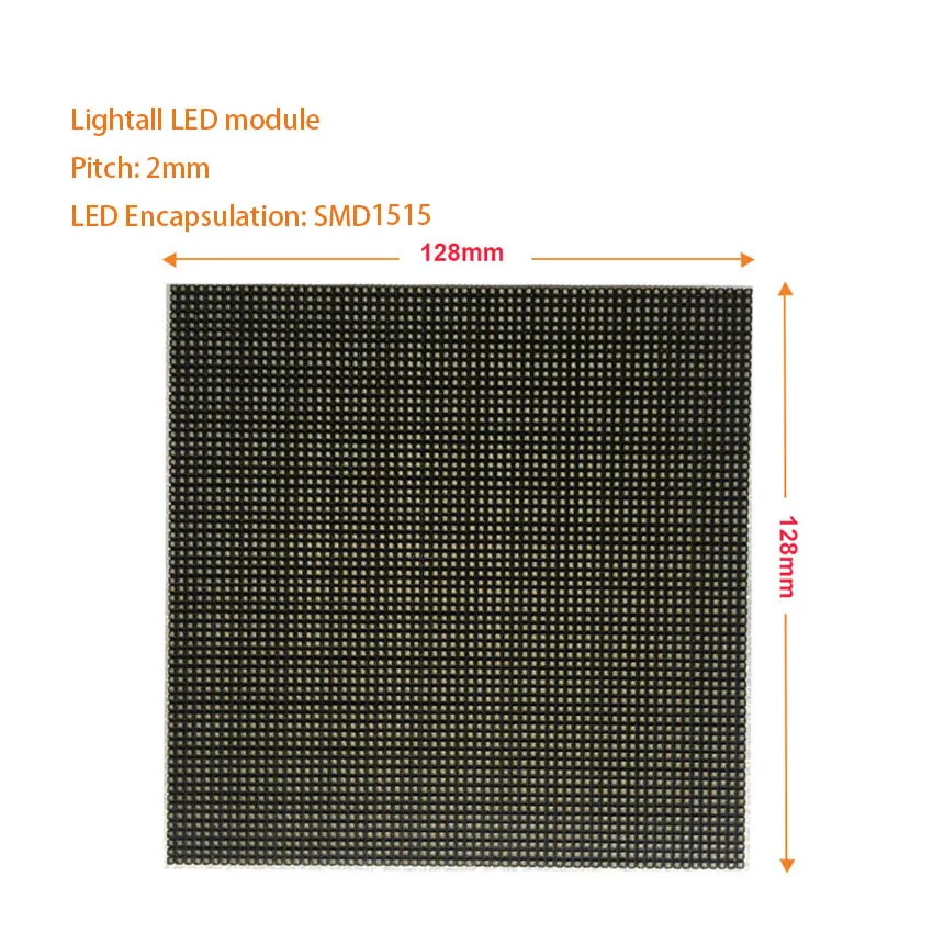 Lightall полноцветный СВЕТОДИОДНЫЙ матричный 128*128 мм светодиодный модуль Крытый P2 RGB