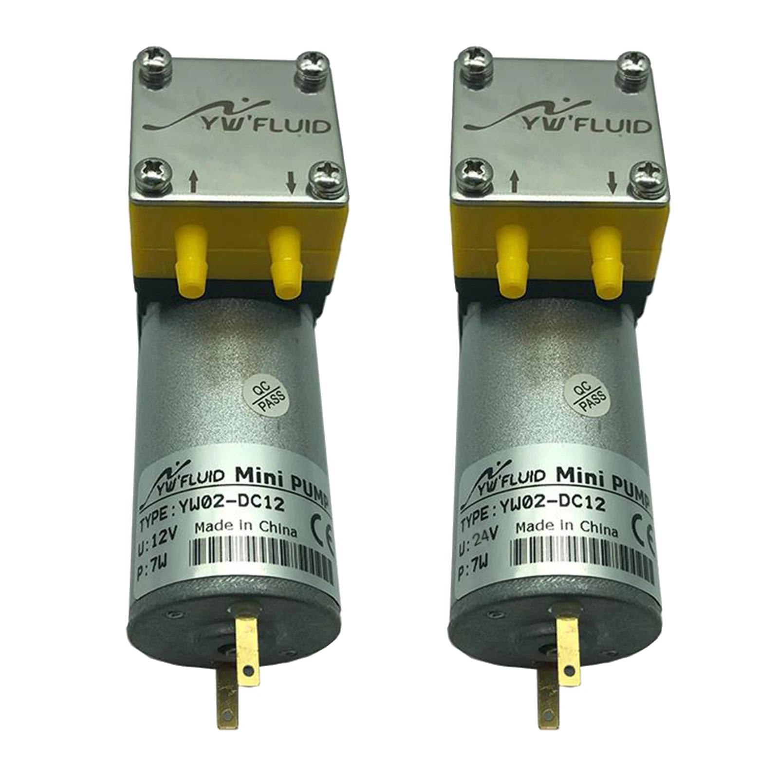 Компактный мембранный Водяной микро насос с электродвигателем 12 / 24 В