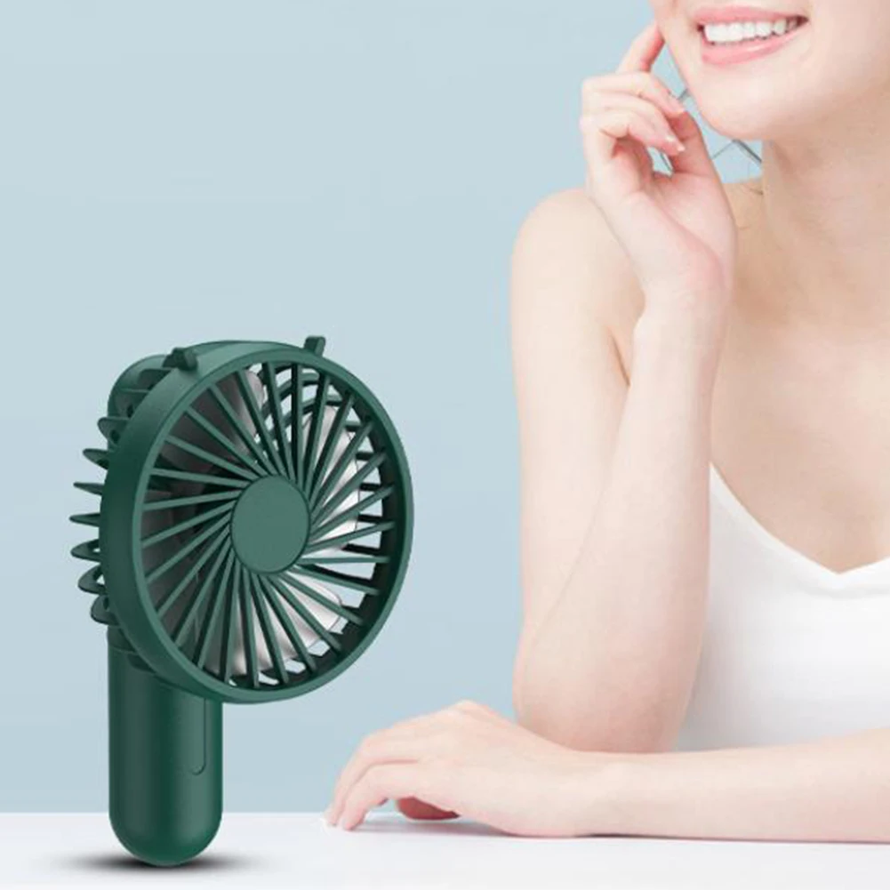 

Handheld Mini Fan USB1200mAh Rechargeable Battery Operated Cooling Fan For Office Home Outdoor Sport Traveling Camping