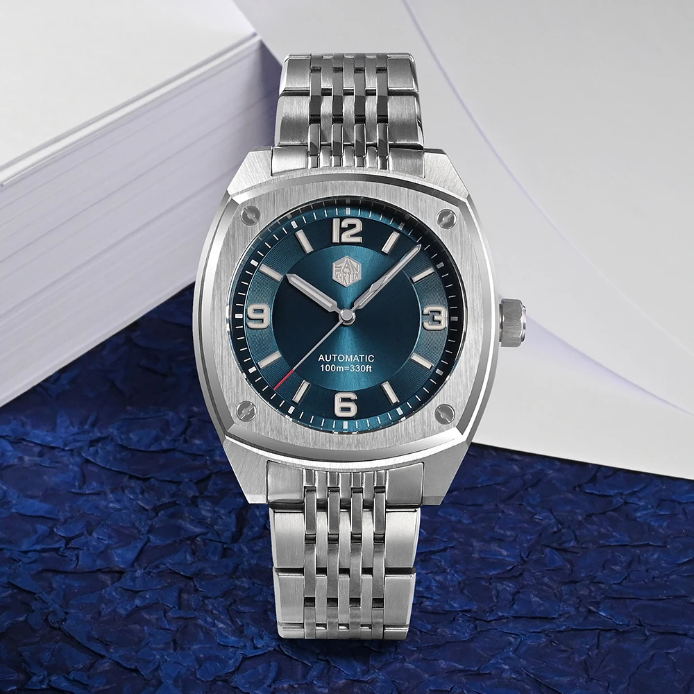 

San Martin 2021 New 39.5mm Original Design Men Automatic Mechanical Watches Stainless Steel Waterproof Sports Clock Reloj Hombre