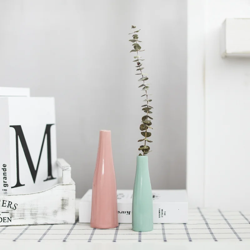 Керамическая ваза для цветов 4 цвета украшение домашнего стола цветочного горшка