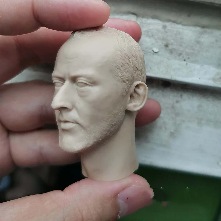 Масштаб 1/6 Неокрашенная белая голова Джинса Рено лепка для тренировки тела