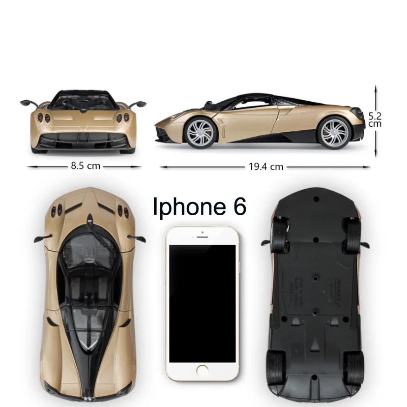 Welly 1:24 литье под давлением HUAYRA спортивный автомобиль Белый Красный Синий Золотой