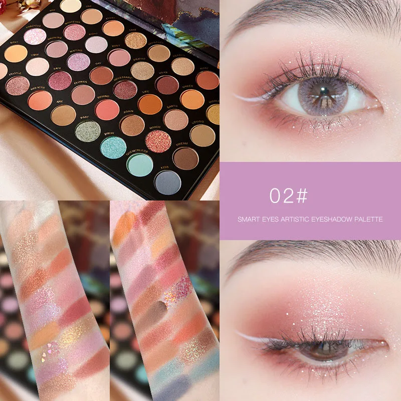 

40 Color Sexy Eye Shadow Palette Makeup Set Pearly Earth Color Charming Eye Shadow Powder Waterproof Eye Makeup Cosmetics TSLM2