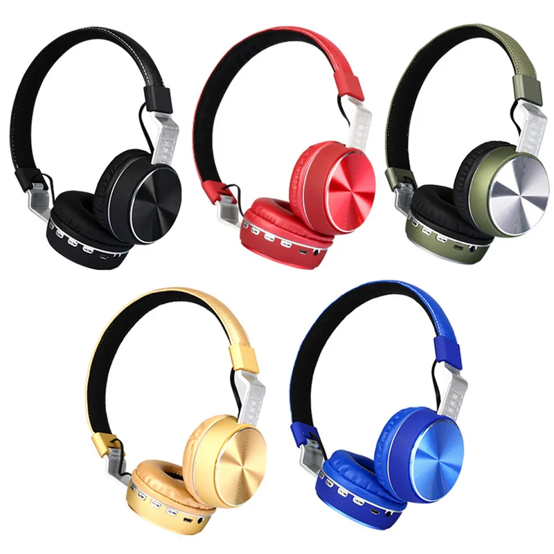 Беспроводные наушники Bluetooth гарнитура Складная регулируемая с микрофоном