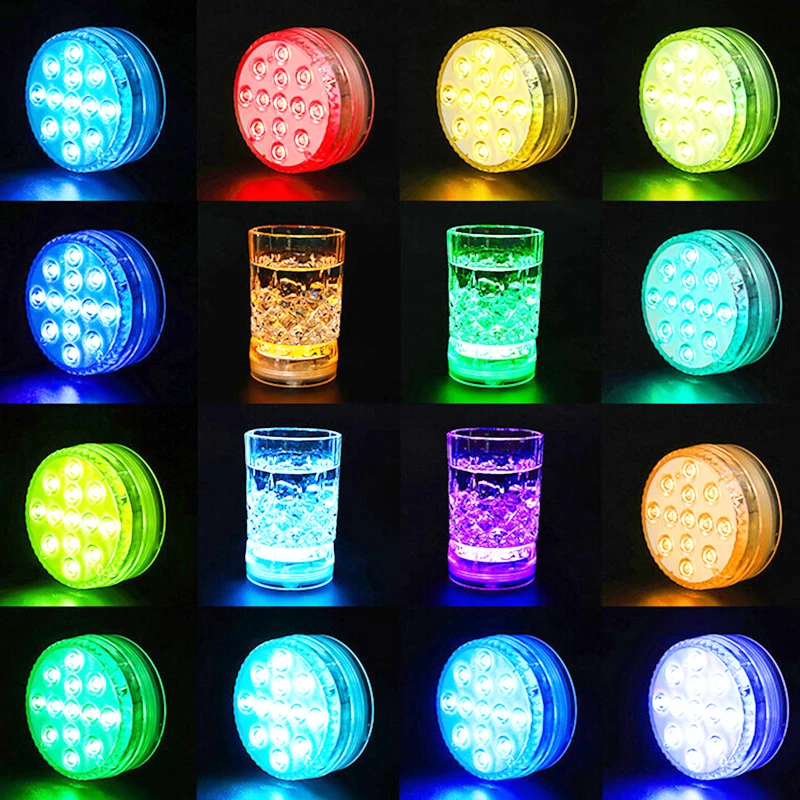 13 LED Submersible Light IP68 Remote Underwater Lamp Outdoor Garden Swimming Pool Accessories Decor Night Lights Aquarium Pond | Освещение