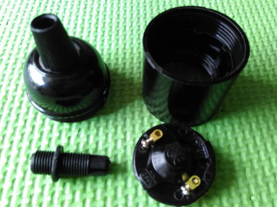

20/30/50 Pieces CE E27 Bakelite Lamp Holder Phenolic Lamp Socket Plastic E27 Fittings With Cord Grip