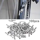100 шт. мини велосипедные переключатели тормозных передач наконечники внутреннего кабеля заглушки Обжимные наконечники