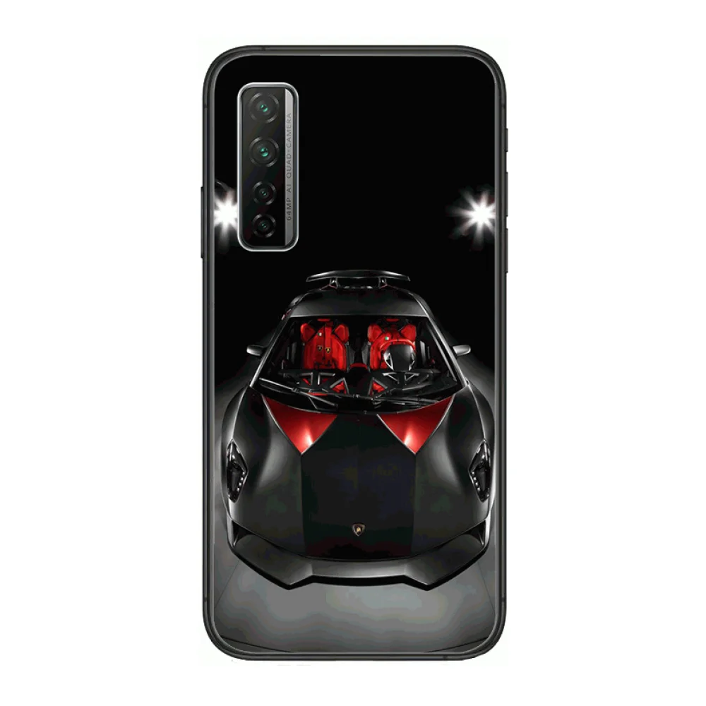 

Italy Lamborghini Supercar Supercar Phone Case For Huawei Nova p10 lite 7 6 5 4 3 Pro i p Smart ZBlack Etui 3D Coque Painti