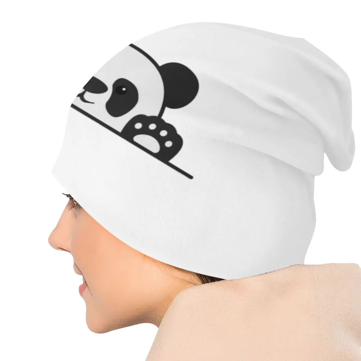 Шапка в стиле панды Шапка-бини хип-хоп для улицы шапки милые вязаные диких