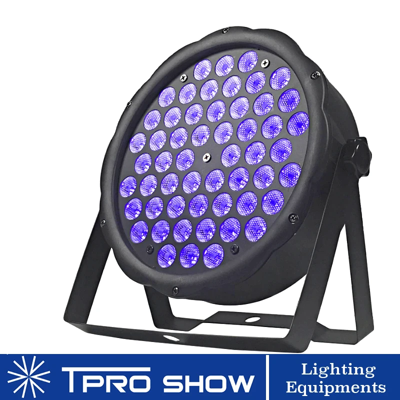 Диско светильник УФ для вечеринки 54 светодиода Par лампа плоский Dmx512 стробоскоп с