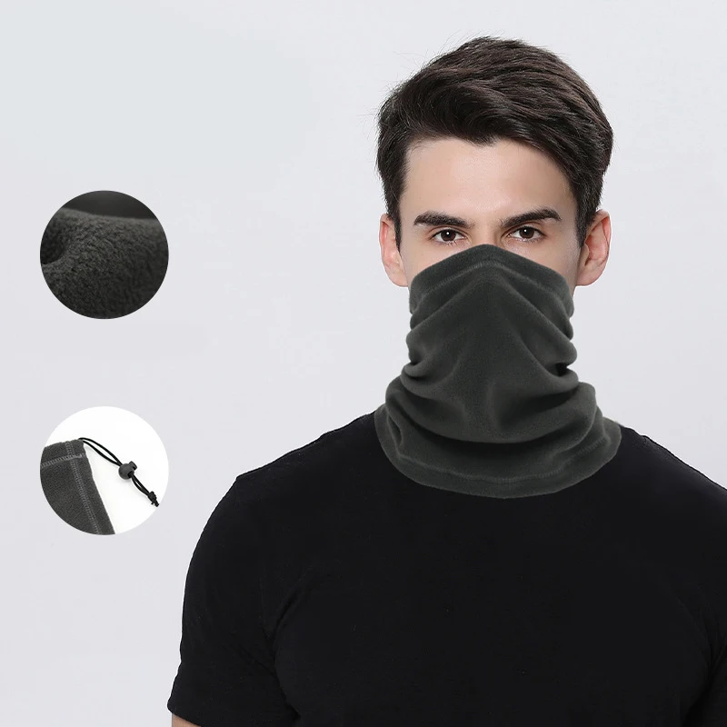 

Winter Multi-Function Collar Men Women Headscarves Warm Fleece Face Mask Neck Warmer Cycling Outdoor Sports Thermal Half Mask