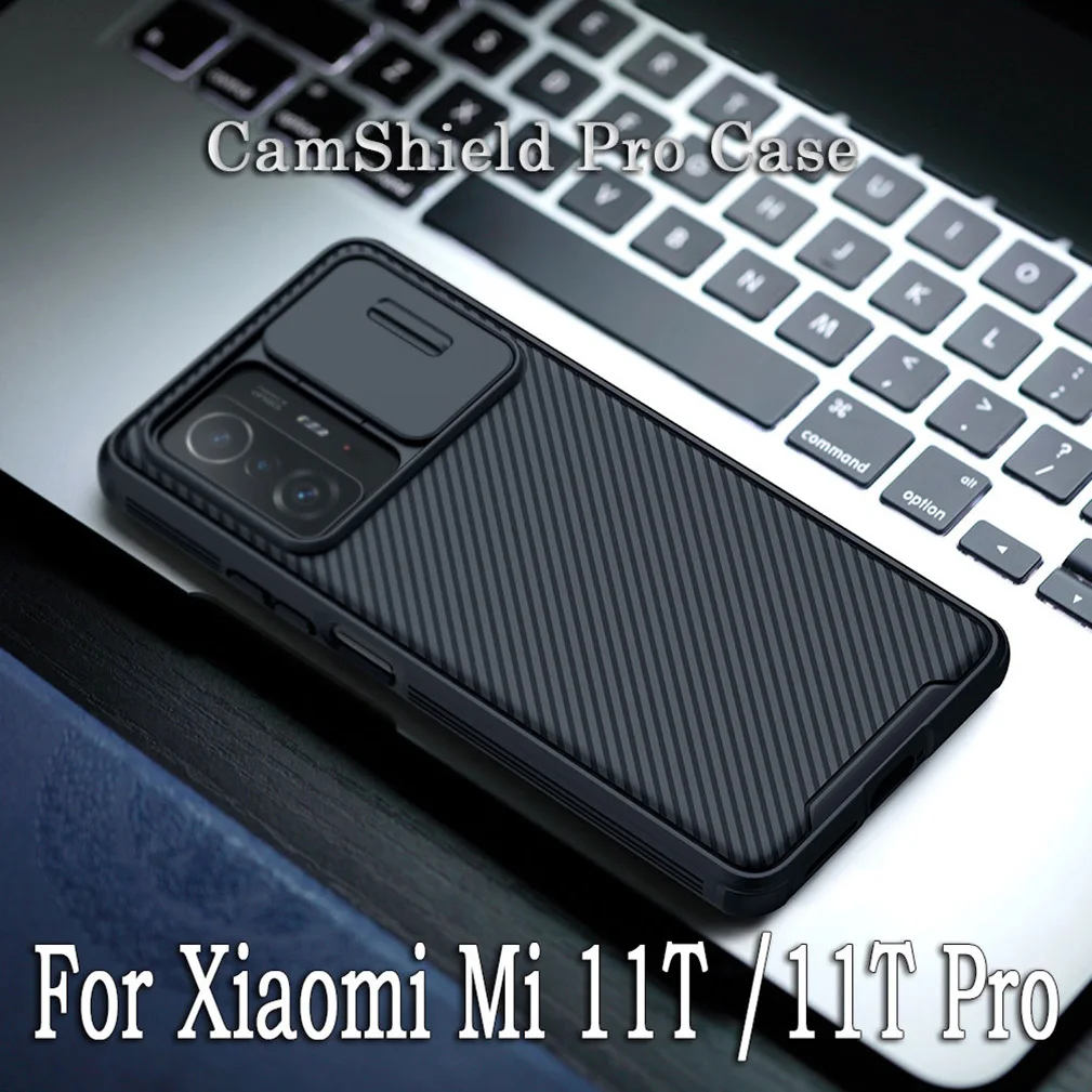 NILLKIN-funda para Xiaomi Mi 11T Mi11T Pro, cubierta trasera de lente deslizante cl&aacute;sica para Xiaomi 11T Pro c&aacute;mara de protecci&oacute;n-0