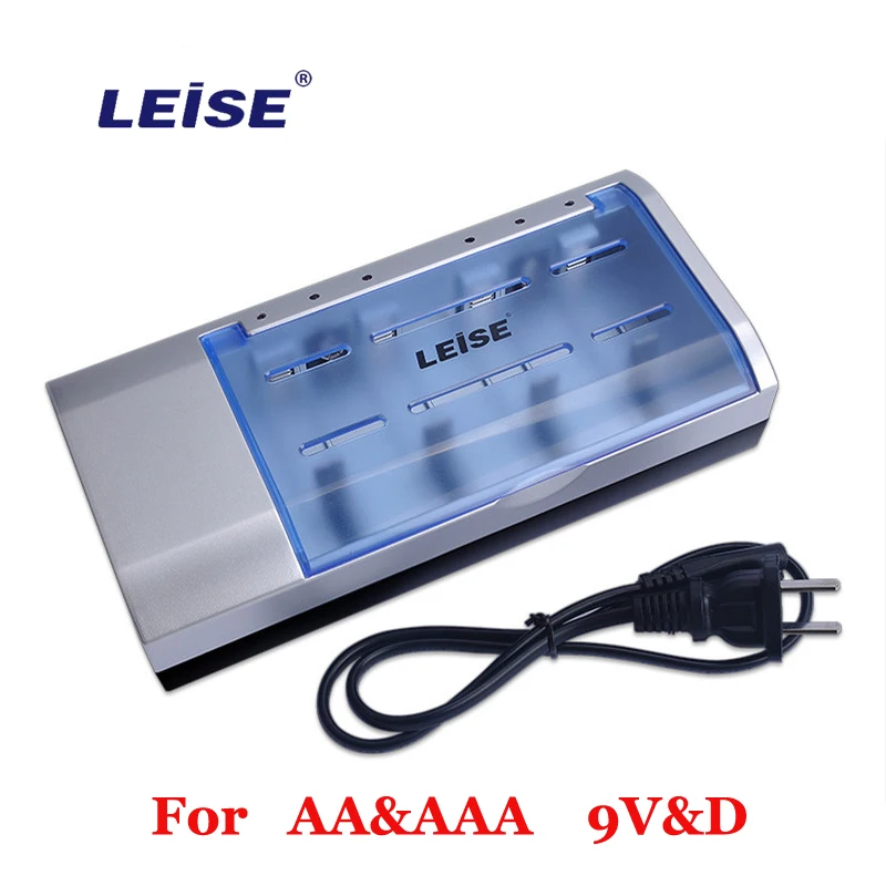 Оригинальное зарядное устройство для D C AA AAA 9V перезаряжаемая батарея Leise C901 nimh Ni-MH