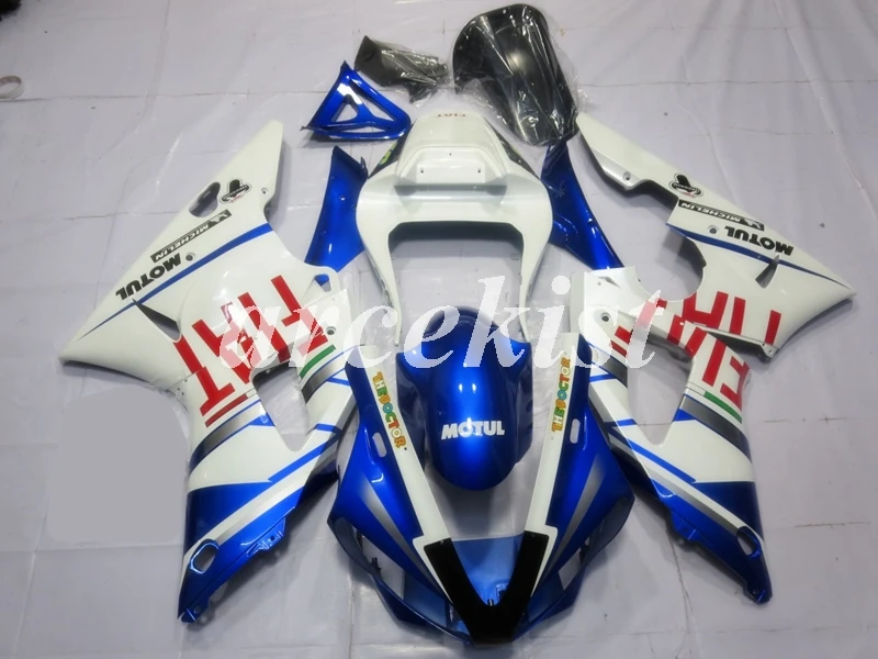 

Полный комплект обтекателей для мотоцикла из АБС-пластика для YAMAHA YZF - R1 2000 2001 00 01 глянцевый синий красный на заказ 4 бесплатных подарка