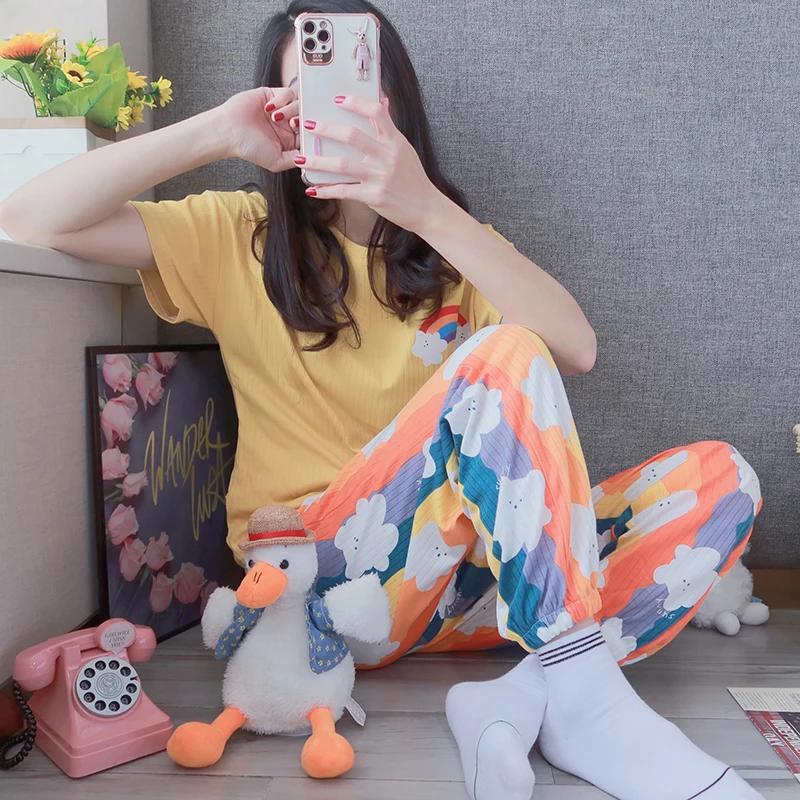 

Пижама с леопардовым принтом для женщин в Европе, Америке и Корее