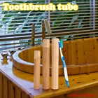 Зубная щетка из натурального бамбука трубка зубная щетка держатель для зубной щетки чехол бамбуковые аксессуары для путешествий