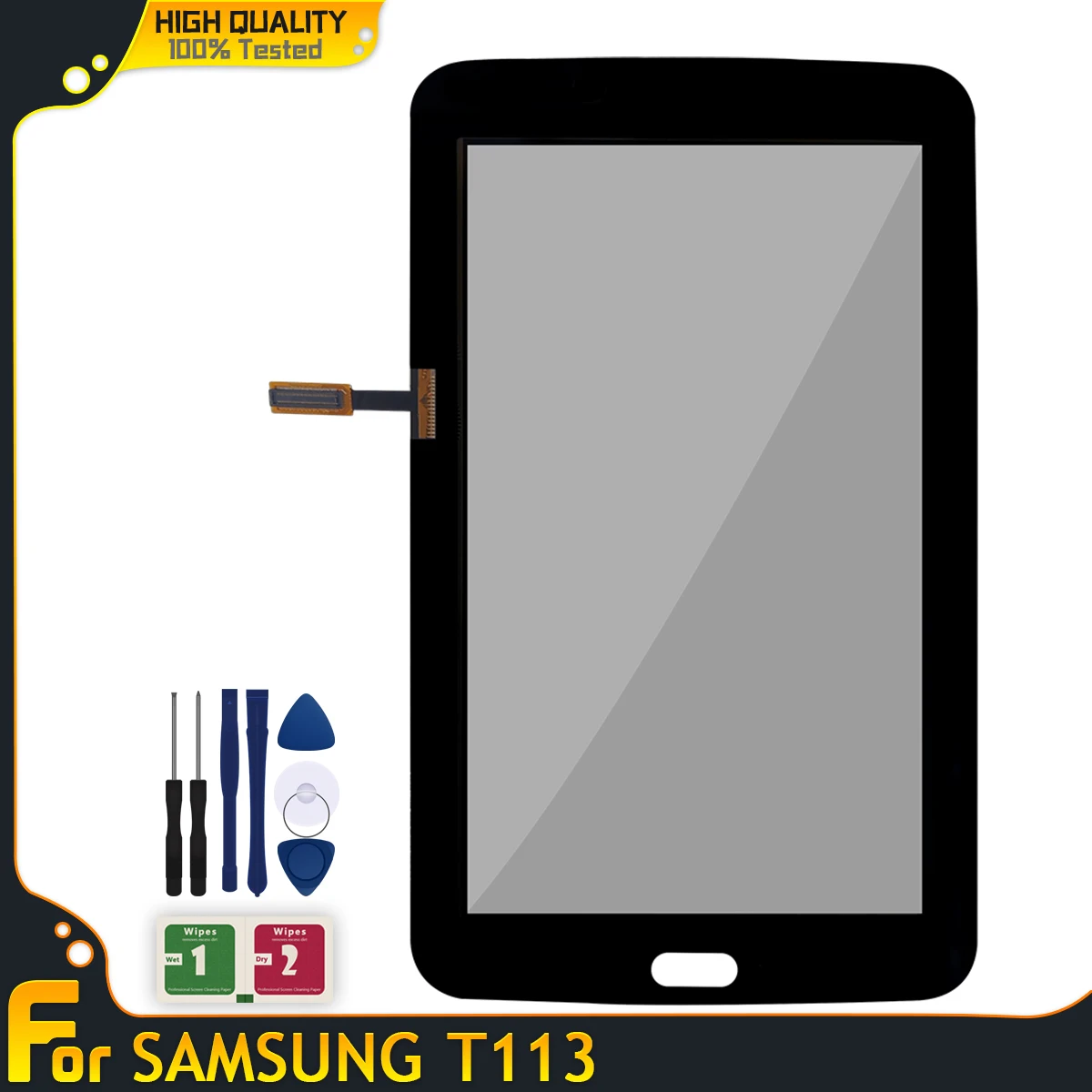 Новый сенсорный экран для Samsung Galaxy Tab 3 SM-T113 T113 Передний с цифровым
