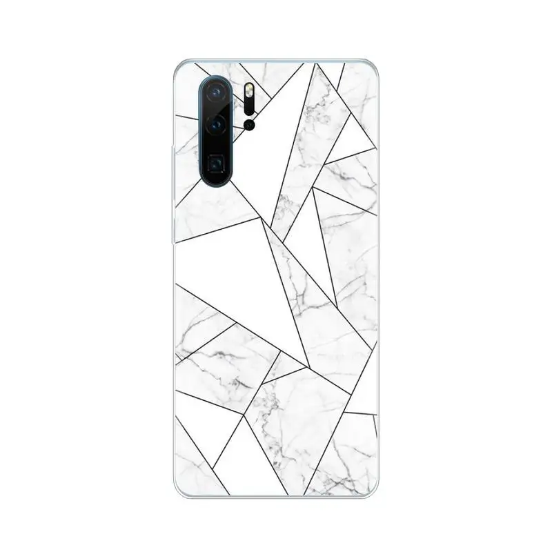 Геометрический рисунок для фото розовый чехол мягкий телефона huawei P8 P9 P10 P20 P30 Pro Lite