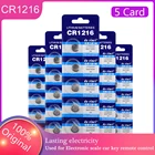 25 шт. CR1216 кнопочные батареи Pilas 3V CR 1216 5034LC DL1216 BR1216, высококачественные литиевые батареи для монет, часов, калькуляторов