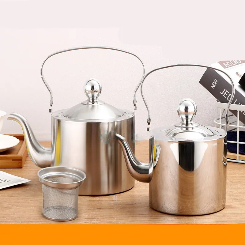 Чайник из нержавеющей стали утолщенный прямой горшок для тела