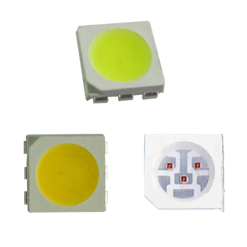 1000 шт. PLCC-6 5050 SMD 3-CHIPS белый/теплый белый/RGB светодиодный чип 10000mcd светильник | Лампы