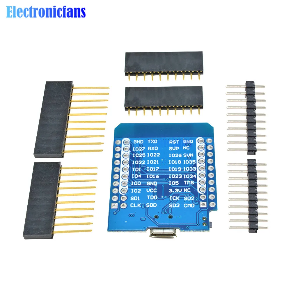 Беспроводной Wi Fi + Bluetooth для Wemos MINI D1 ESP32 ESP 32S модуль с контактами Mini Esp8266 CP2102|module