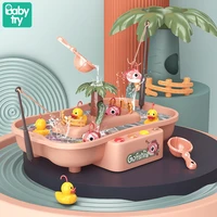 electric fishing toys for kids boys girls 0 12 24 months one year old gift water table board game for two children juguetes bebe