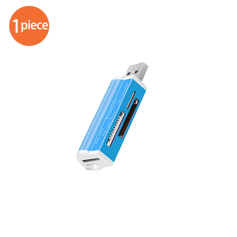 blue USB 2,0 Micro SD кард-ридер для Micro SD карты TF карта адаптер Plug and Play для ноутбука настольного ПК - Цвет: blue