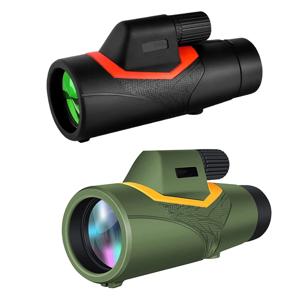

12x42 HD Waterproof powerful Monocular with Strap Portable Night Vision binoculars telescope for Outdoor Camping Hiking Hunting