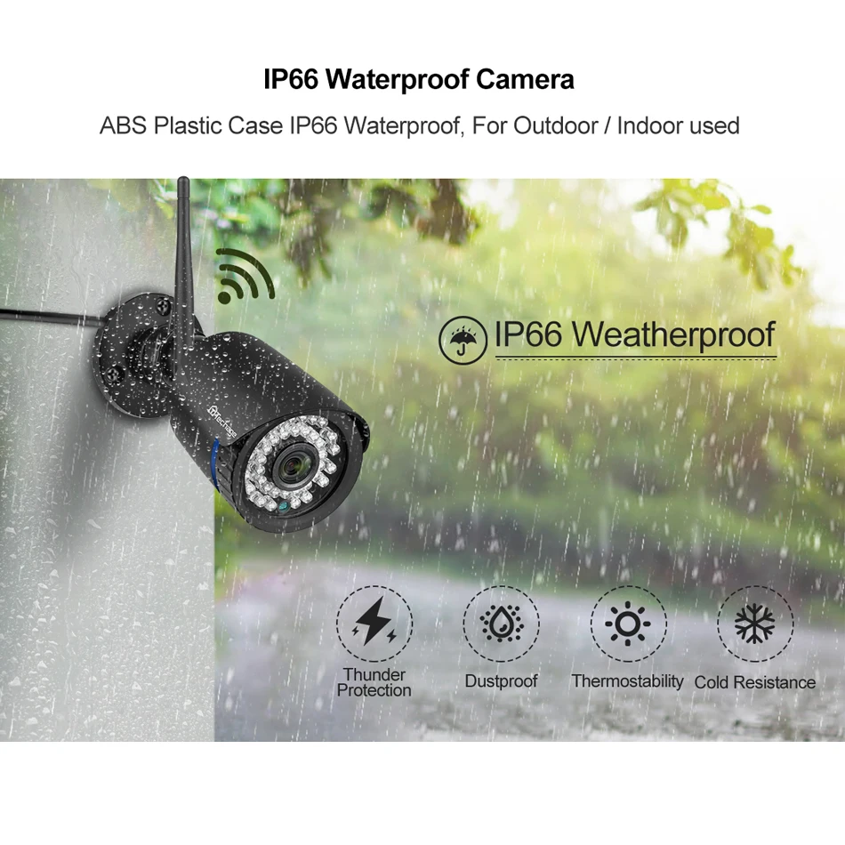 Камера видеонаблюдения Techage беспроводная 1080P 2 МП ночное видение|Камеры