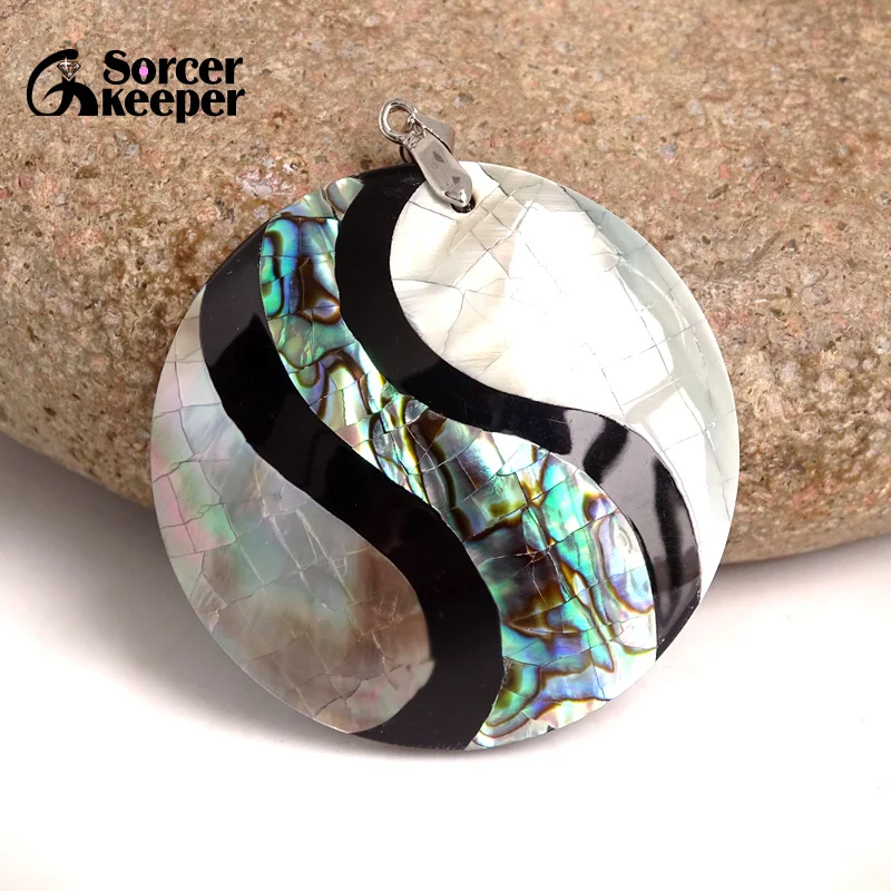 

Винтажный натуральный кулон с жемчужной раковиной, античный посеребренный кулон в виде ракушки абалона, амулеты для изготовления ювелирных изделий A004